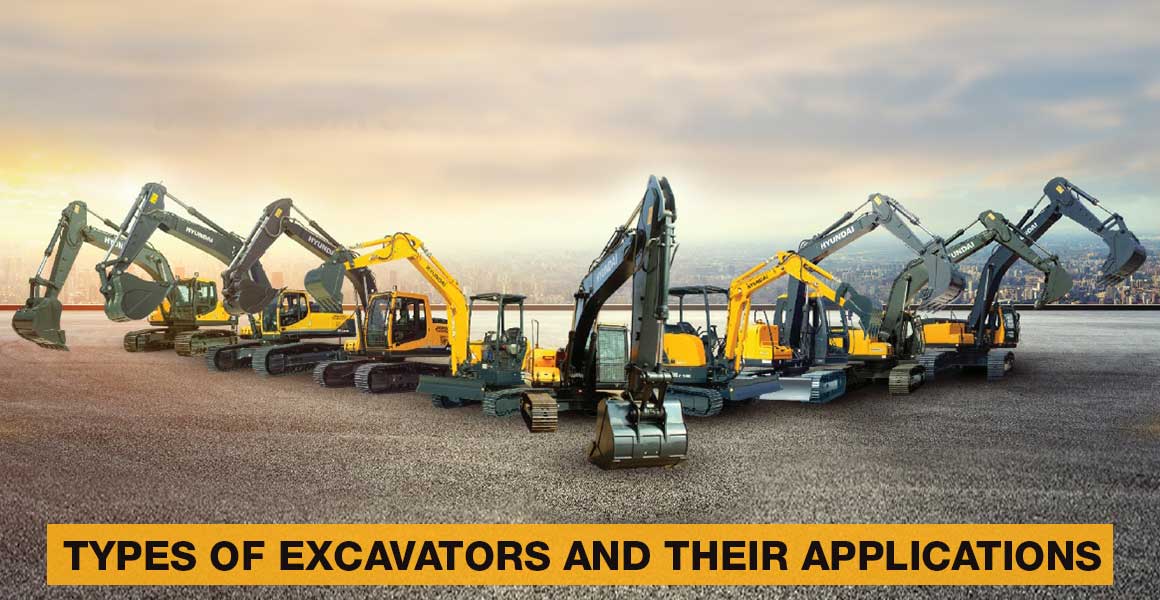 Types of Excavators & their applications
